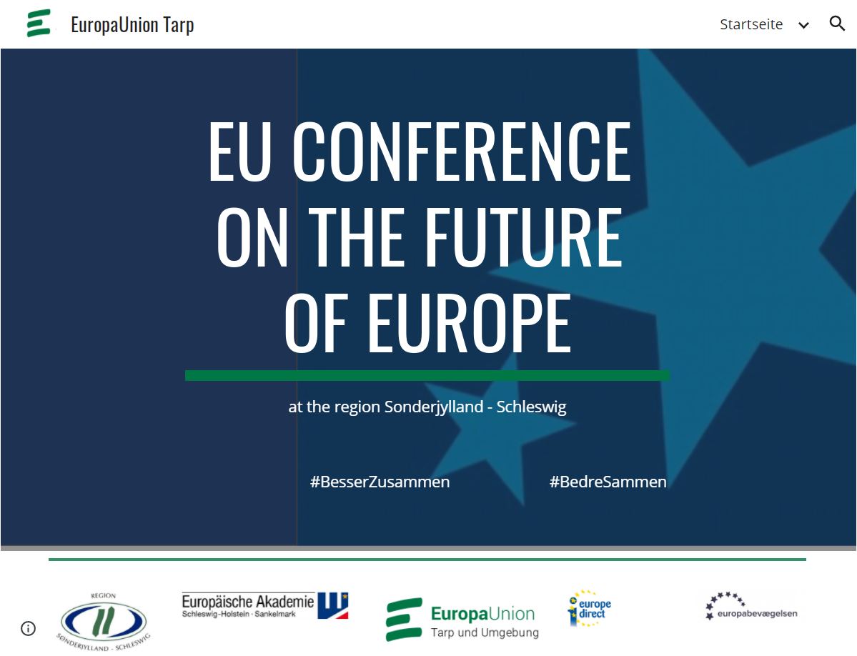 EU-Zukunftskonferenz zur Entwicklung der D-DK-Grenzregion am 30.01.2021 online und kostenfrei